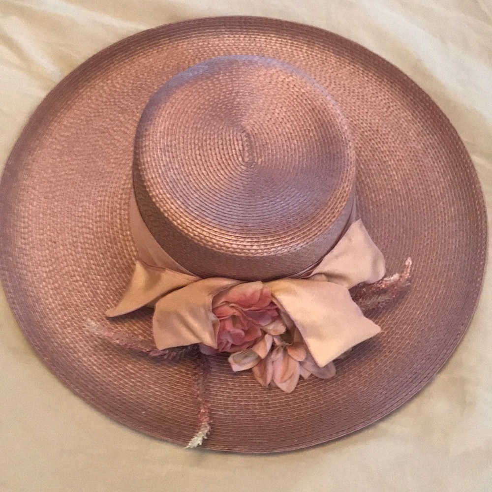 Beautiful blush hat
